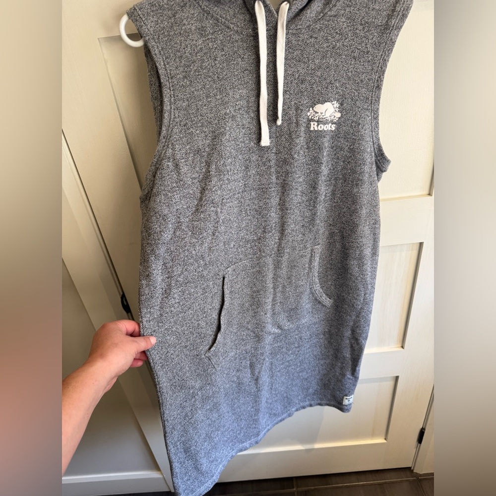 Roots Sleeveless Hoodie Dress